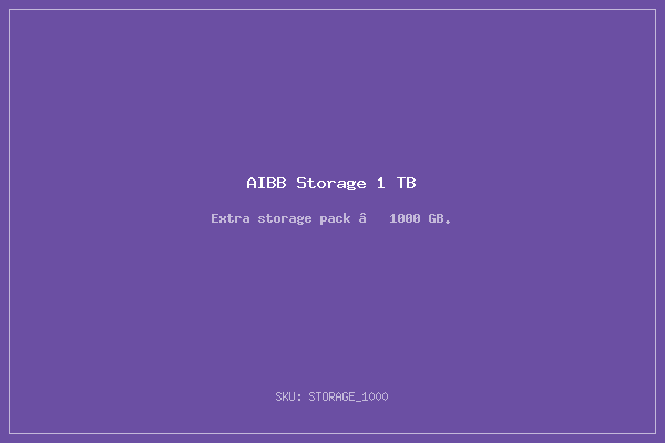AIBB Storage 1 TB