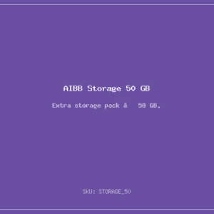 AIBB Storage 50 GB