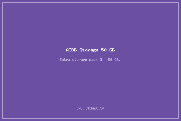 AIBB Storage 50 GB