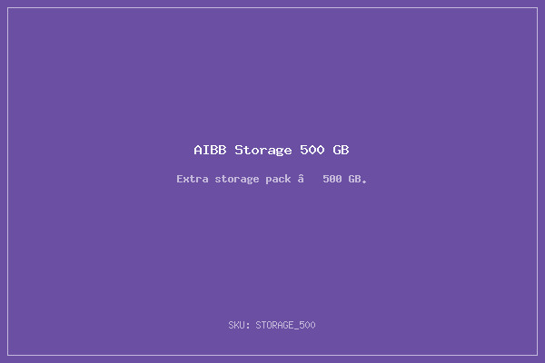 AIBB Storage 500 GB